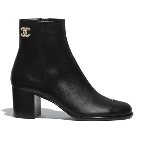 chanel black ankle boots